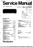 Technics - SUVZ-220 - Service manual 